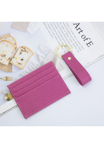 Menekşe Bir Set Özelleştirilmiş Harfleri Moda Hediye Seti Kart Sahibinin Bozuk Para Cüzdanı Anahtarlık Yeni Lüks 100% Inek Deri Anahtarlık Anahtarlık Diy Dropship (Yurt Dışından) fırsatları