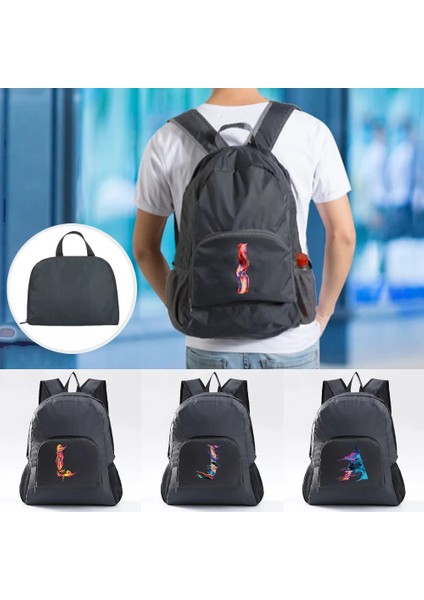 10PAINTZ Iş Kadınları Ultralight Katlanabilir Sırt Çantası Spor Paketi Erkekler Seyahat Yürüyüş Açık Dağcılık Sırt Çantaları Ifade Baskı Okul Çantası (Yurt Dışından) fırsatları