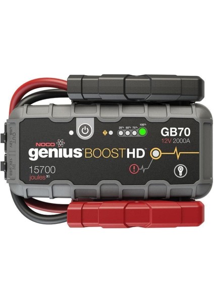 Genius GB70 12V 2000AMP Ultrasafe Lityum Akü Takviye + Powerbank + LED Lamba