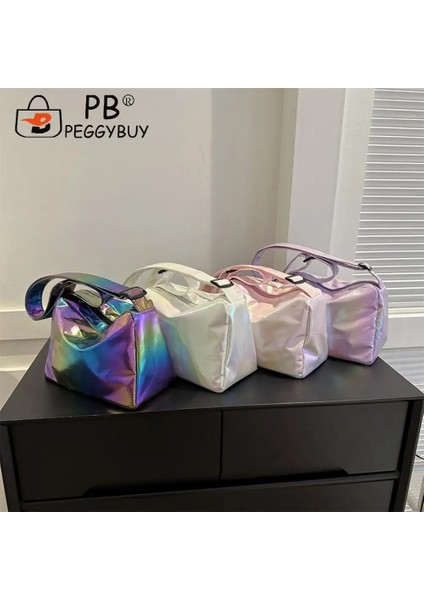 Renkli Kadın Rahat Paketi Büyük Kapasiteli Satchel Çanta Yumuşak Seyahat Çantası Renkli Ayarlanabilir Askı Basit Kadın Kız Çantası (Yurt Dışından) indirimleri