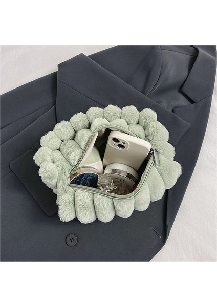 Pembe Sonbahar Kış Lüks Moda Peluş Çanta Kabarık Taklit Kürk Omuz Çantası Bayan Crossbody Messenger Çanta (Yurt Dışından) indirimleri