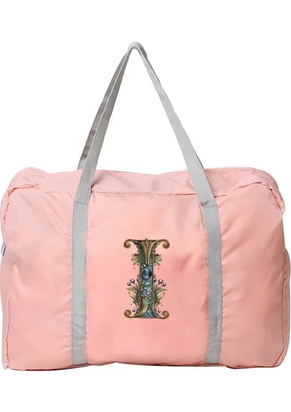 5grafik Mektup R Hafta Sonu Çantası Kadın Boston Çantası Büyük Kapasiteli Hafta Sonu Çantası Grafik Mektup Desen Katlanabilir Elbise Organizatörler (Yurt Dışından) fırsatları