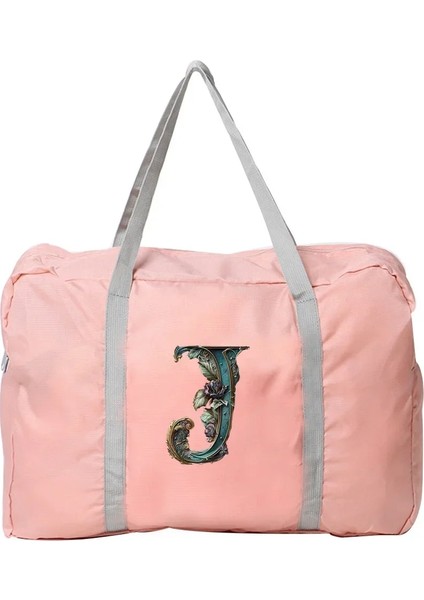 5grafik Mektup R Hafta Sonu Çantası Kadın Boston Çantası Büyük Kapasiteli Hafta Sonu Çantası Grafik Mektup Desen Katlanabilir Elbise Organizatörler (Yurt Dışından) indirimleri