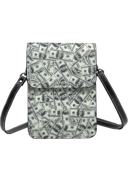 Stil 5 Bir Boyut Çedar Işaretsiz Fatura Dolar Omuz Çantası Amerikan Para Birimi Kadın Toplu Cep Telefonu Çantası Retro Deri Alışveriş Çantaları (Yurt Dışından)