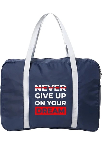 5PHRASE039 Boston Çanta Seyahat Çantası Unisex Katlanabilir Çanta Organizatörler Büyük Kapasiteli Taşınabilir Cümle Baskılı Bagaj Çantaları Seyahat Aksesuarları (Yurt Dışından)