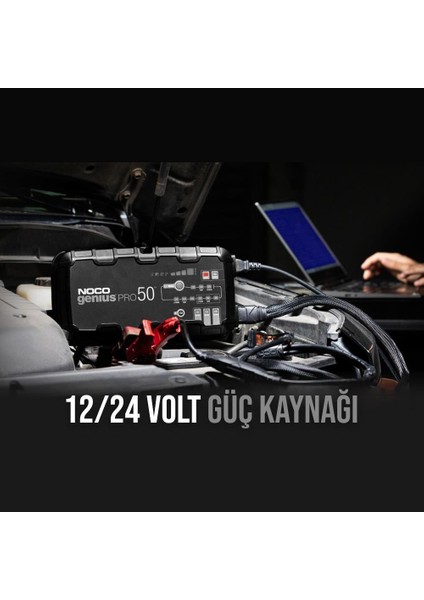GENIUSPRO50 Akıllı Akü Şarj ve Akü Bakım/desülfatör/power Supply 6V/12V/24V 1000A fiyatları