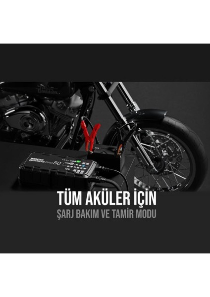 GENIUSPRO50 Akıllı Akü Şarj ve Akü Bakım/desülfatör/power Supply 6V/12V/24V 1000A indirimleri