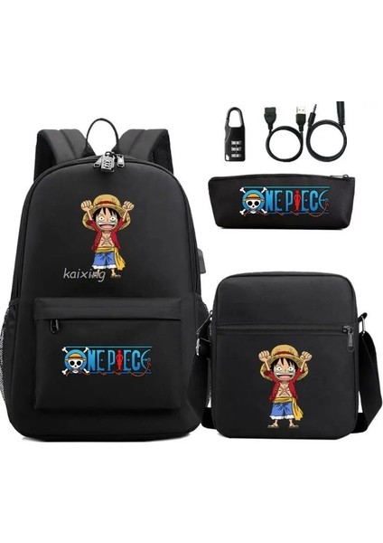 Sırt Çantası 16 Inç Sıcak Tek Parça Luffy Okul Çantası Su Geçirmez Seyahat USB Anti Hırsızlık Sırt Çantası Kadın Erkek Dizüstü Seyahat Çantası Açık Spor Mochilas (Yurt Dışından) indirimleri