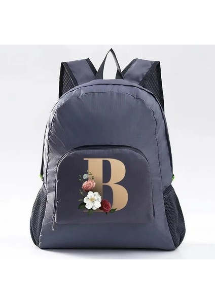 10GOLD B Katlanabilir Sırt Çantası Kamp Ultralight Katlanır Seyahat Çantası Yürüyüş Sırt Çantası Altın Mektup Serisi Erkekler Kadınlar Için Doğa Sporları Sırt Çantası (Yurt Dışından)