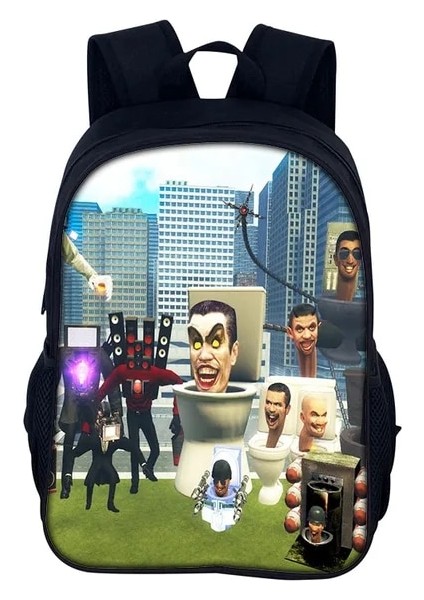 Stil 27 Skibidi Tuvalet Anime Mochila Unisex Öğrenciler Okul Çantası Sırt Çantası Karikatür Gizli Sakli Konusmalar Dizüstü Sırt Çantası Açık Çanta Çocuklar Için Hediyeler (Yurt Dışından)