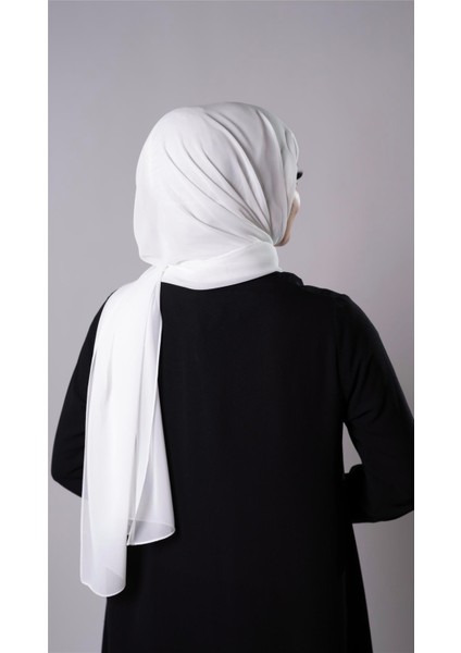 Krem Pratik Hazır Geçmeli Şal Şifon Kumaş Bone 3009_40