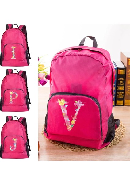 10PINK B Naylon Su Geçirmez Seyahat Sırt Çantaları Erkekler Seyahat Çantaları Yürüyüş Sırt Çantası Açık Spor Okul Çantası Pembe Mektup Desen Kadın Sırt Çantası (Yurt Dışından) fiyatları