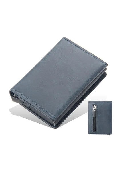 Siyah Erkekler Karbon Fiber Mini Çanta Manyetik Düğme Akıllı Cüzdan Fermuar Bozuk Para Cüzdanı Alüminyum Alaşımlı Ince Anti-Hırsızlık Cüzdan Erkekler Için (Yurt Dışından) modelleri