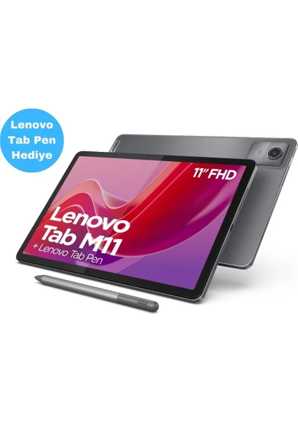 Tab M11 TB330XU 11" 4gb 128GB Wuxga Wifi + Lte Tablet ZADB0231TR Lenovo Tab Pen Hediye (Sim Kart Uyumlu)