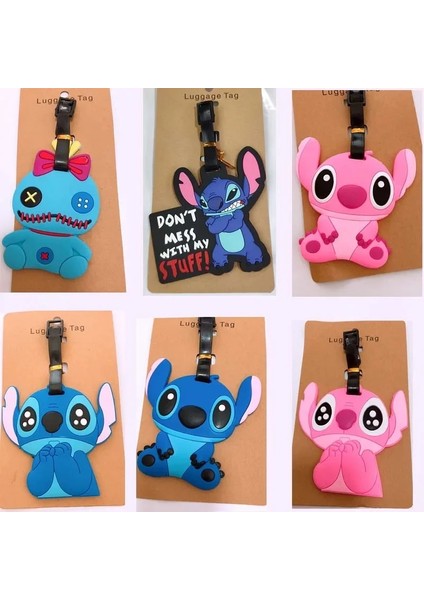 Stil 5 Karikatür Dikiş Pembe Seyahat Aksesuarları Bagaj Etiketi Bavul Moda Stil Silikon Taşınabilir Seyahat Etiketi Kimlik Adres Tutucu (Yurt Dışından) modelleri
