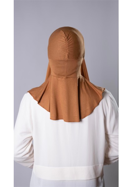 Hardal Pratik Hazır Geçmeli Şal Şifon Kumaş Bone 3009_43