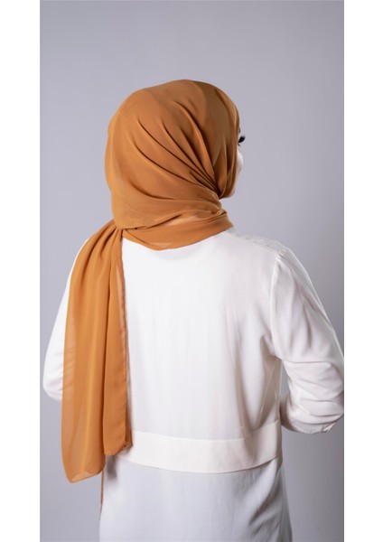 Hardal Pratik Hazır Geçmeli Şal Şifon Kumaş Bone 3009_43