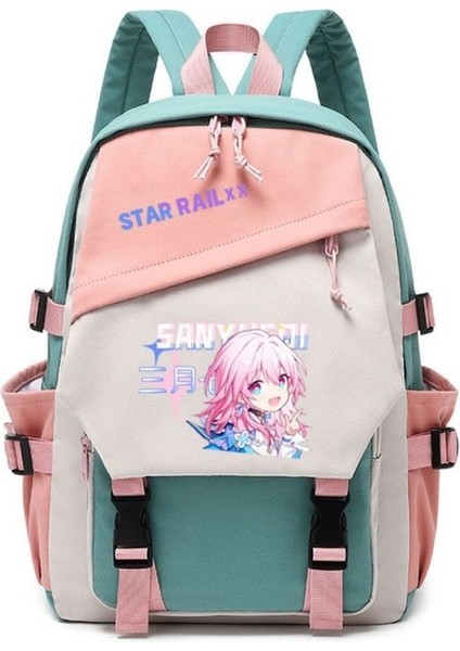 Stil 20 Yıldız Raylı Anime Cosplay Öğrencileri Okul Çantası Sırt Çantası 7 Mart Jing Yuan Sırt Çantası Seyahat Sırt Çantası Açık Erkek Kız Hediyeler (Yurt Dışından) modelleri