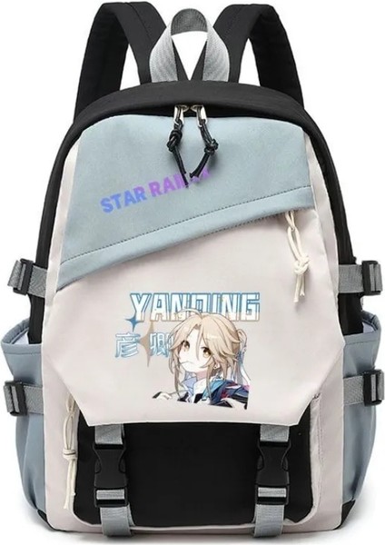 Stil 20 Yıldız Raylı Anime Cosplay Öğrencileri Okul Çantası Sırt Çantası 7 Mart Jing Yuan Sırt Çantası Seyahat Sırt Çantası Açık Erkek Kız Hediyeler (Yurt Dışından) indirimleri