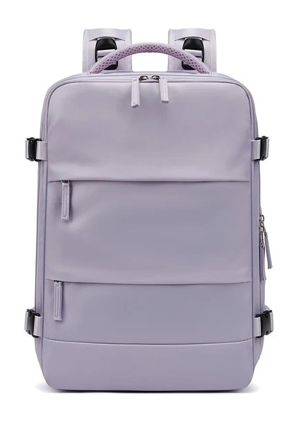 A-Mor Kadın Dizüstü Sırt Çantası 15.6 Inç Genç Kız USB Şarj Okul Sırt Çantası Bağımsız Ayakkabı Çantası Seyahat Sırt Çantası Açık Sırt Çantası (Yurt Dışından)