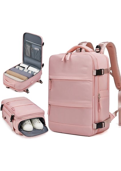 A-Mor Kadın Dizüstü Sırt Çantası 15.6 Inç Genç Kız USB Şarj Okul Sırt Çantası Bağımsız Ayakkabı Çantası Seyahat Sırt Çantası Açık Sırt Çantası (Yurt Dışından) fiyatları