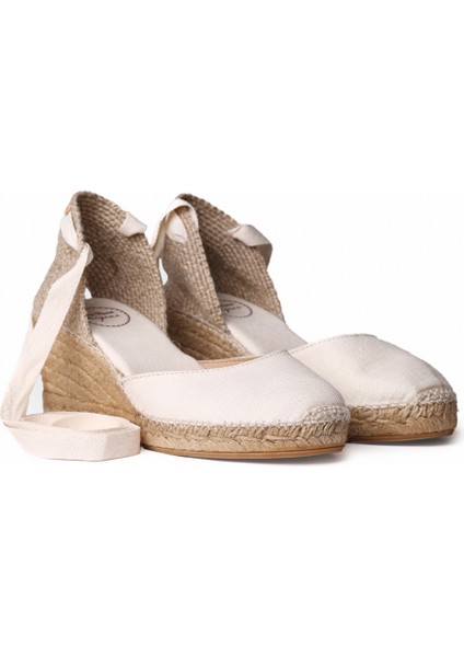 Kadın Sandalet Calonge Toni Pons Suede Sandal Ecru
