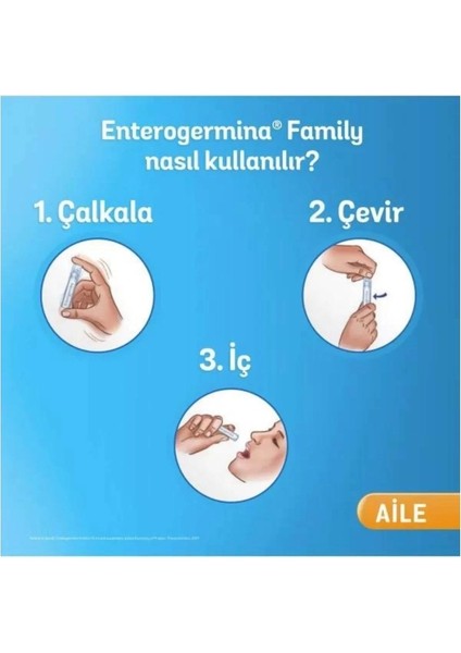 Sanofi Enterogermina Family 5 ml x 20 Flakon 2'li Mutlu Aile Paketi