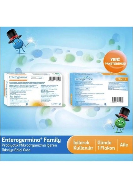 Sanofi Enterogermina Family 5 ml x 20 Flakon 2'li Mutlu Aile Paketi