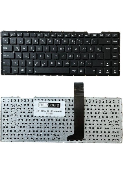 Asus ile Uyumlu X450LDV, X450LN, X450M, X450VB, X450VC, X450VE Notebook Klavye Siyah Tr