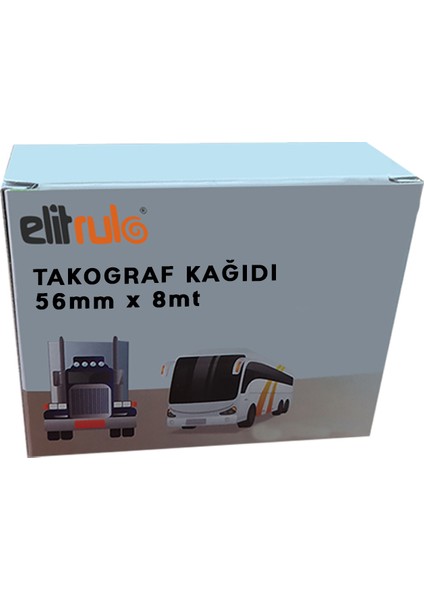 Elit Rulo Elitrulo Takograf Kağıdı 56MM x 8mt - 3 Adet