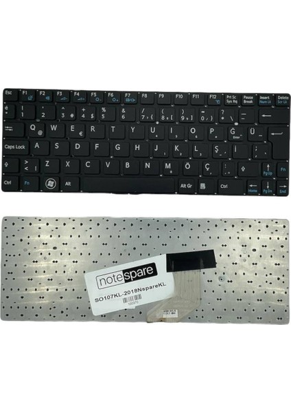 Sony ile Uyumlu Vaio SVE11116FG, SVE11116FGP, SVE11116FW, SVE11119FJ Notebook Klavye Siyah Tr