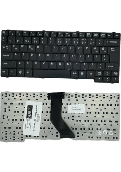 Toshiba ile Uyumlu Satellite L20-157, L20-159, L20-163, L20-173 Notebook Klavye Siyah Tr