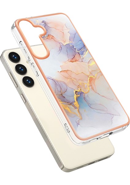 Samsung Galaxy S24+ Için Ince Şık Desenli Tpu Tampon Telefon Kılıfı - Beyaz (Yurt Dışından) fiyatları