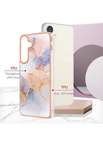 Samsung Galaxy S24+ Için Ince Şık Desenli Tpu Tampon Telefon Kılıfı - Beyaz (Yurt Dışından) indirimleri