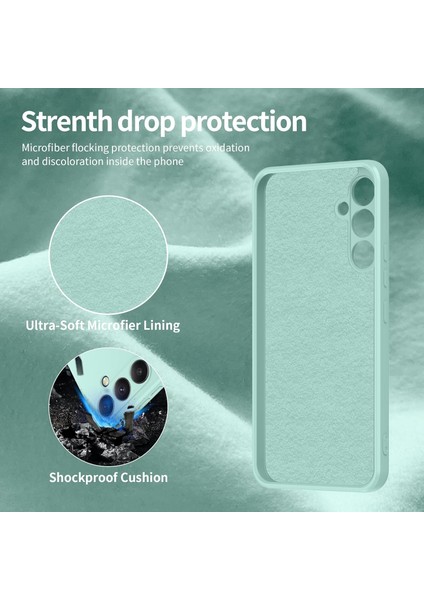 Samsung Galaxy S23 Fe Için Ince Sıvı Silikon Telefon Kılıfı - Nane Yeşili (Yurt Dışından) fırsatları