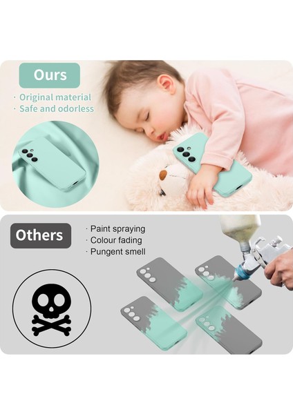 Samsung Galaxy S23 Fe Için Ince Sıvı Silikon Telefon Kılıfı - Nane Yeşili (Yurt Dışından) indirimleri