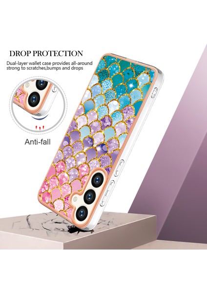 Samsung Galaxy S24+ Için Ince Şık Desenli Tpu Tampon Telefon Kılıfı - Renkli (Yurt Dışından) fırsatları