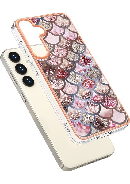 Samsung Galaxy S24+ Için Ince Şık Desenli Tpu Tampon Telefon Kılıfı - Pembe (Yurt Dışından) fiyatları