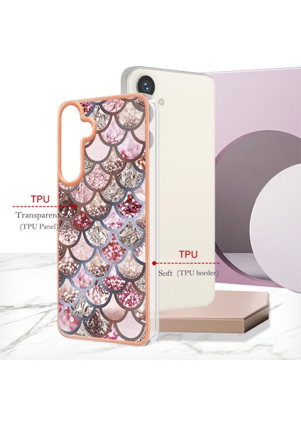 Samsung Galaxy S24+ Için Ince Şık Desenli Tpu Tampon Telefon Kılıfı - Pembe (Yurt Dışından) modelleri