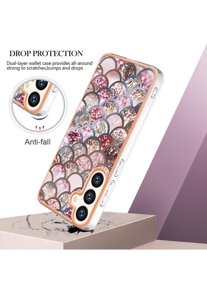Samsung Galaxy S24+ Için Ince Şık Desenli Tpu Tampon Telefon Kılıfı - Pembe (Yurt Dışından) fırsatları