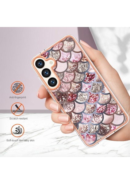 Samsung Galaxy S24+ Için Ince Şık Desenli Tpu Tampon Telefon Kılıfı - Pembe (Yurt Dışından) indirimleri