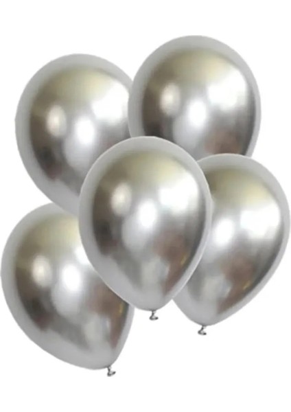 Balon Kaliteli Krom 10 Adet Gümüş Renkli fiyatları
