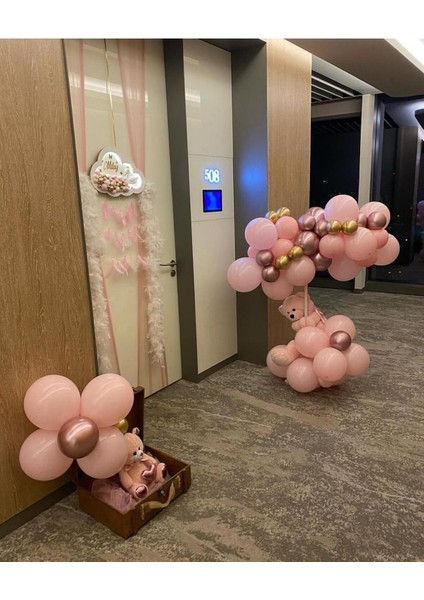 Balon Zincir Seti 60 Adet Pastel ve Krom Renkler ( Pembe,gold,pastel Pembe ) fiyatları