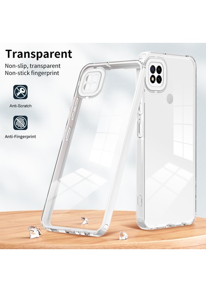 Xiaomi Redmi 9c /redmi 10A Için Şeffaf Sert Pc Tampon Telefon Kılıfı - Beyaz (Yurt Dışından)