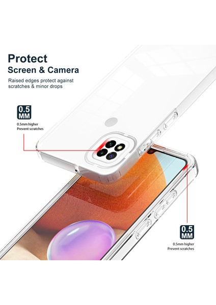 Xiaomi Redmi 9c /redmi 10A Için Şeffaf Sert Pc Tampon Telefon Kılıfı - Beyaz (Yurt Dışından)