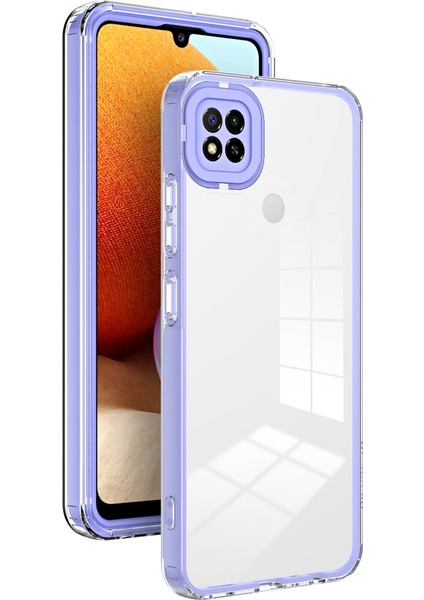 Xiaomi Redmi 9c /redmi 10A Için Şeffaf Sert Pc Tampon Telefon Kılıfı - Mor (Yurt Dışından)