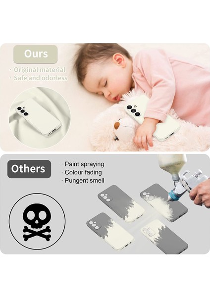 Samsung Galaxy S23 Fe Için Ince Sıvı Silikon Telefon Kılıfı - Beyaz (Yurt Dışından) indirimleri