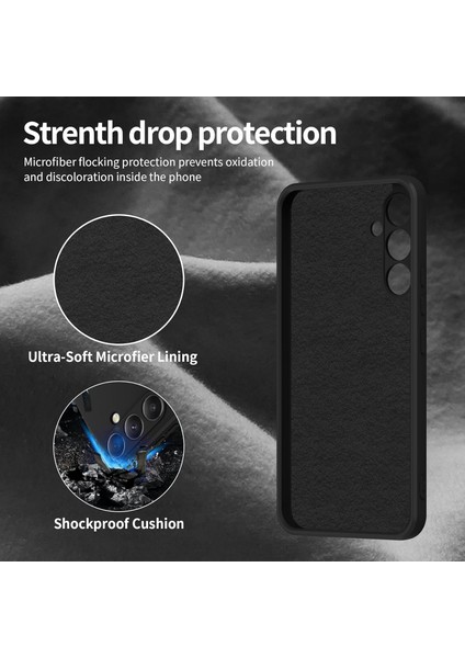 Samsung Galaxy S23 Fe Için Ince Sıvı Silikon Telefon Kılıfı - Siyah (Yurt Dışından) fırsatları