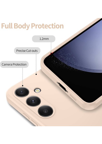 Samsung Galaxy S23 Fe Için Ince Sıvı Silikon Telefon Kılıfı - Sarı (Yurt Dışından) modelleri