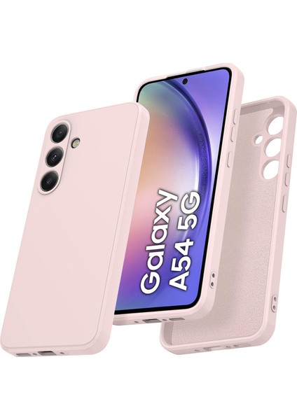 Samsung Galaxy A54 5g Için Ince Sıvı Silikon Telefon Kılıfı - Pembe (Yurt Dışından)